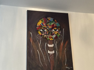 African material artwork painting